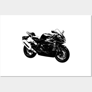 GSX R1000 Bike Sketch Art Posters and Art